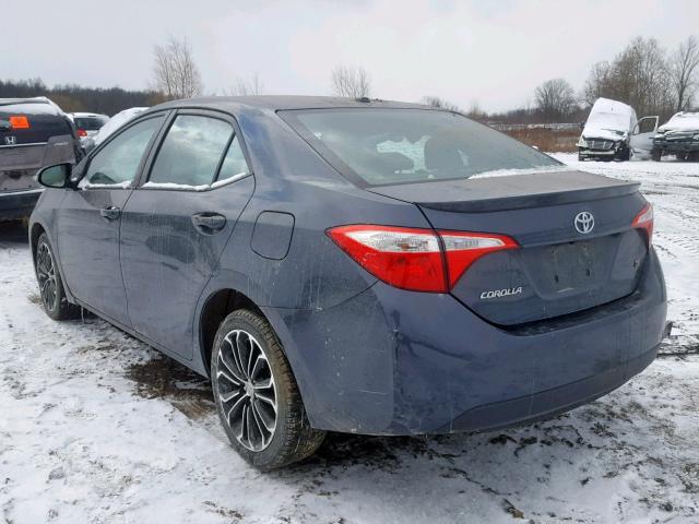 2T1BURHE8FC446624 - 2015 TOYOTA COROLLA L Mavi foto 3