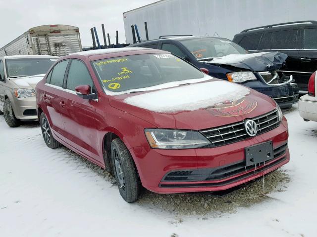 3VWDB7AJXJM258341 - 2018 VOLKSWAGEN JETTA SE MAROON photo 1