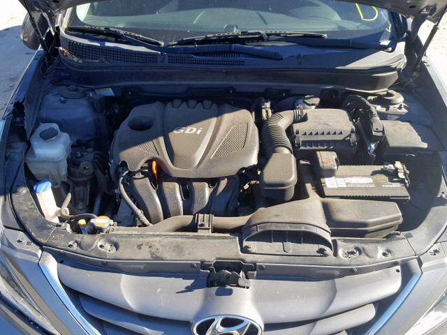 5NPEB4AC2CH437649 - 2012 HYUNDAI SONATA GLS SILVER photo 7