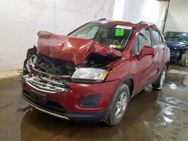 KL7CJRSB4FB190201 - 2015 CHEVROLET TRAX 1LT 红色 照片 2