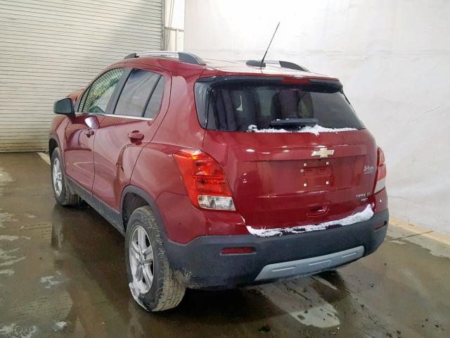 KL7CJRSB4FB190201 - 2015 CHEVROLET TRAX 1LT 红色 照片 3