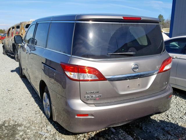 JN8AE2KP6B9005699 - 2011 NISSAN QUEST S GRAY photo 3