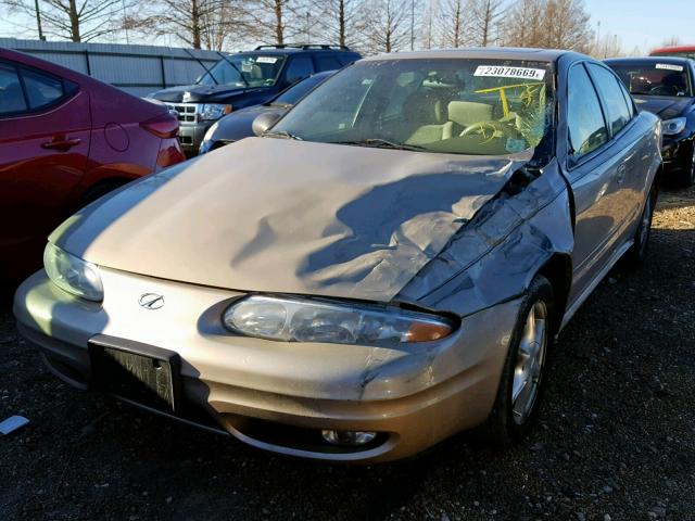 1G3NL52E04C101871 - 2004 OLDSMOBILE ALERO GL GOLD photo 2