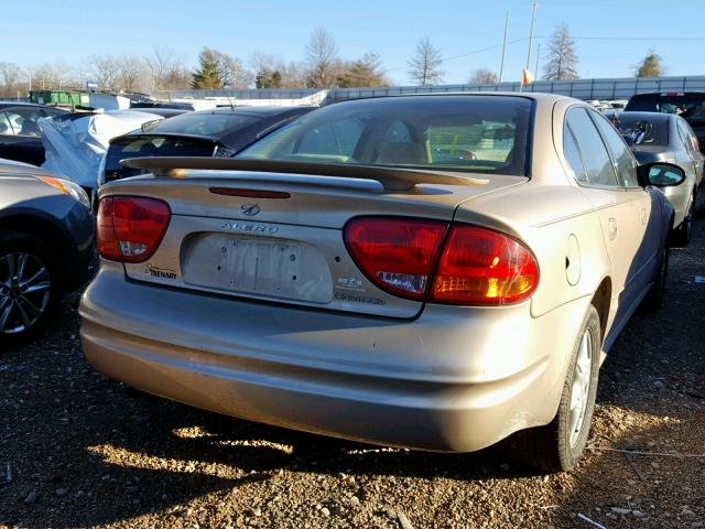 1G3NL52E04C101871 - 2004 OLDSMOBILE ALERO GL GOLD photo 4