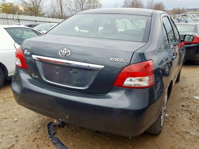 JTDBT4K31A1380105 - 2010 TOYOTA YARIS GRAY photo 4