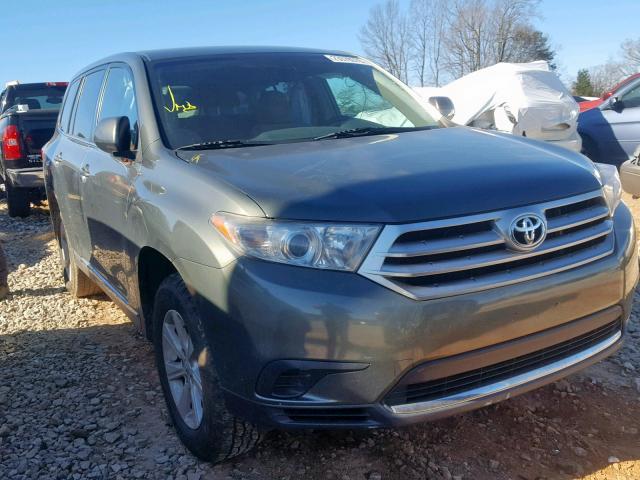 5TDZA3EH0DS039419 - 2013 TOYOTA HIGHLANDER GREEN photo 1