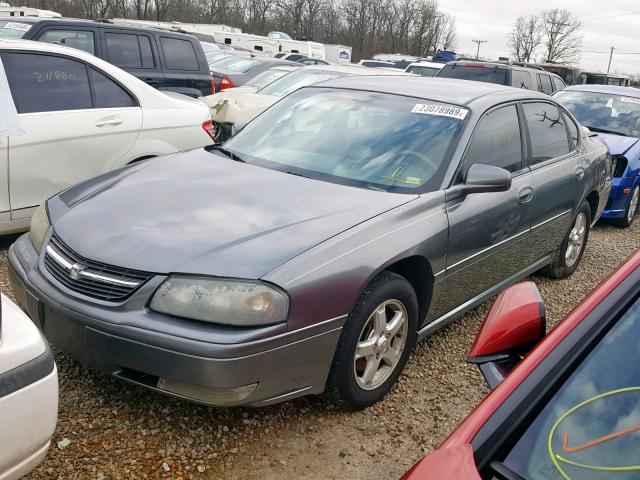 2G1WH55K059247518 - 2005 CHEVROLET IMPALA LS SILVER photo 2