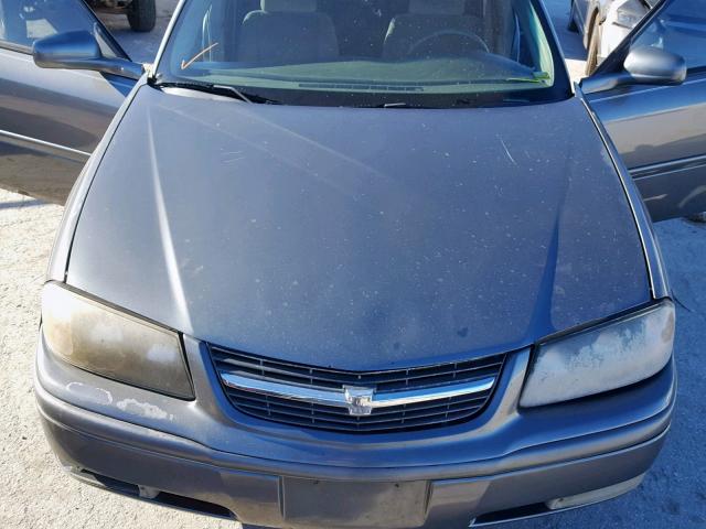 2G1WH55K059247518 - 2005 CHEVROLET IMPALA LS SILVER photo 7