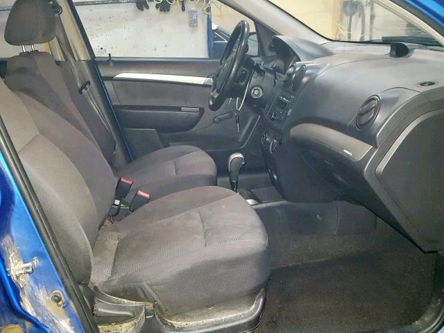 KL1TD56698B080478 - 2008 CHEVROLET AVEO BASE Көк фото 5