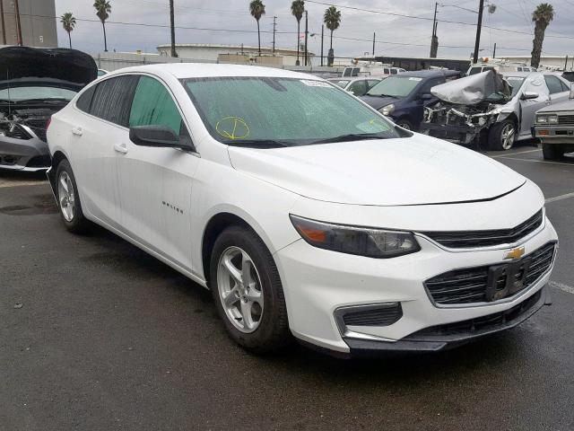1G1ZB5ST6HF166966 - 2017 CHEVROLET MALIBU LS WHITE photo 1