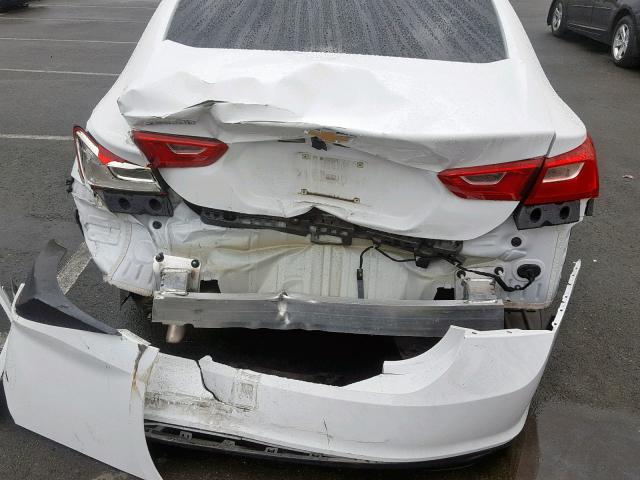 1G1ZB5ST6HF166966 - 2017 CHEVROLET MALIBU LS WHITE photo 9