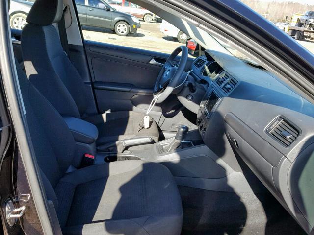 3VW267AJ3GM271307 - 2016 VOLKSWAGEN JETTA S BLACK photo 5