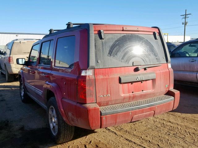 1J4RG4GKXAC130315 - 2010 JEEP COMMANDER RED photo 3
