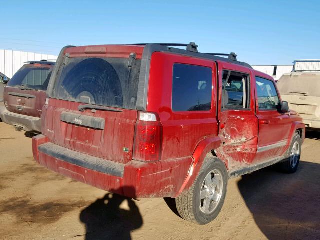 1J4RG4GKXAC130315 - 2010 JEEP COMMANDER RED photo 4