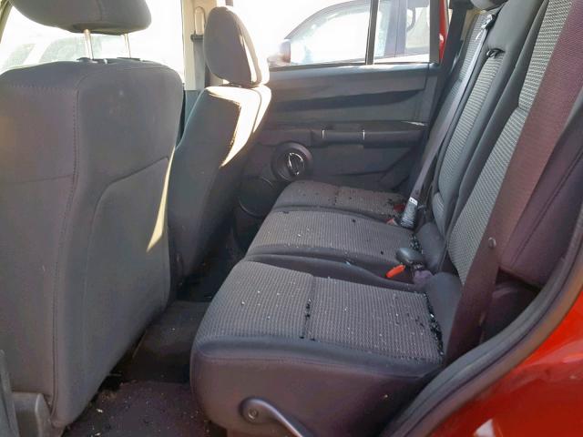 1J4RG4GKXAC130315 - 2010 JEEP COMMANDER RED photo 6