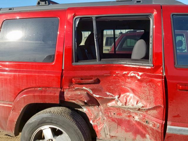1J4RG4GKXAC130315 - 2010 JEEP COMMANDER RED photo 9