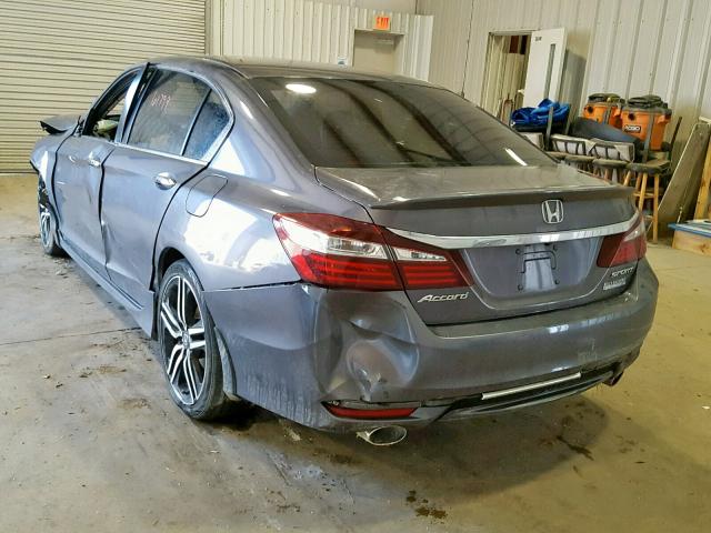 1HGCR2F53GA055968 - 2016 HONDA ACCORD SPO GRAY photo 3