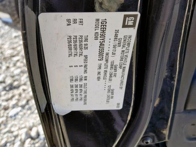 1GEEH90Y54U550079 - 2004 CADILLAC PROFESSION 黑色 照片 10