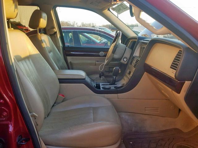 5LMEU88H45ZJ27851 - 2005 LINCOLN AVIATOR 红色 照片 5