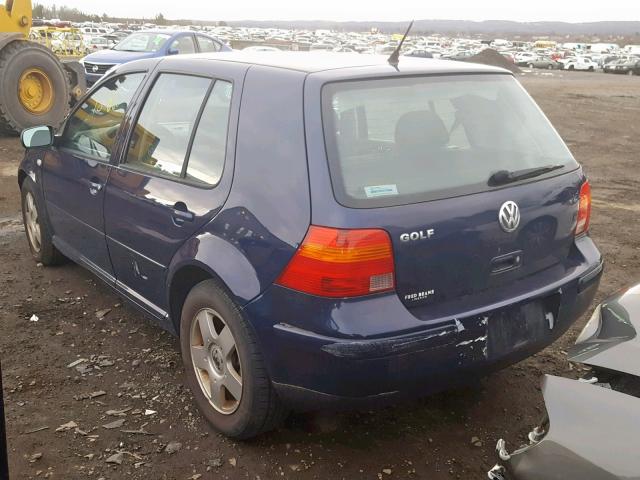 9BWGK61J024056556 - 2002 VOLKSWAGEN GOLF GLS BLUE photo 3