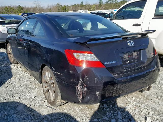 2HGFG2A58AH700245 - 2010 HONDA CIVIC SI BLACK photo 3