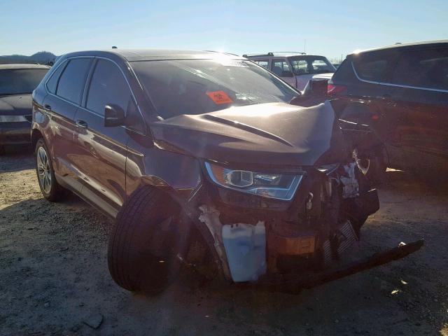 2FMTK4K92FBB08410 - 2015 FORD EDGE TITAN BURGUNDY photo 1