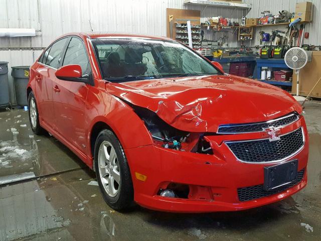 1G1PF5SC0C7220261 - 2012 CHEVROLET CRUZE LT RED photo 1