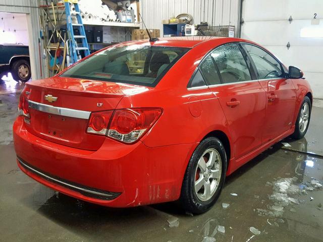 1G1PF5SC0C7220261 - 2012 CHEVROLET CRUZE LT RED photo 4