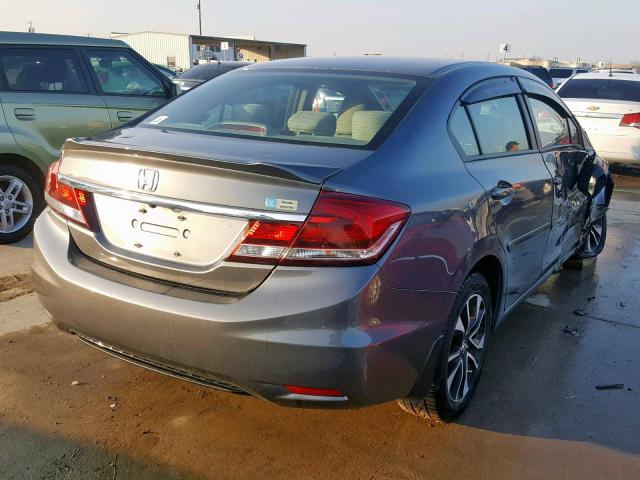 19XFB2F85DE018052 - 2013 HONDA CIVIC EX CHARCOAL photo 4