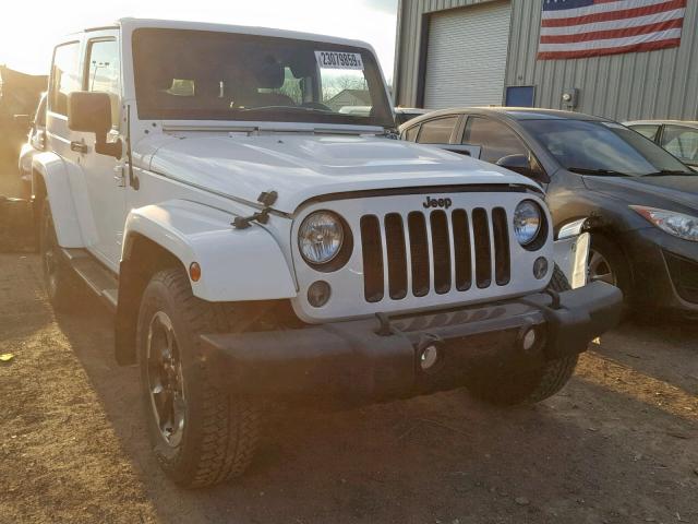 1C4AJWBG7EL239162 - 2014 JEEP WRANGLER S WHITE photo 1