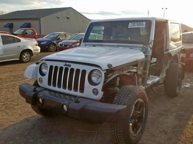 1C4AJWBG7EL239162 - 2014 JEEP WRANGLER S WHITE photo 2