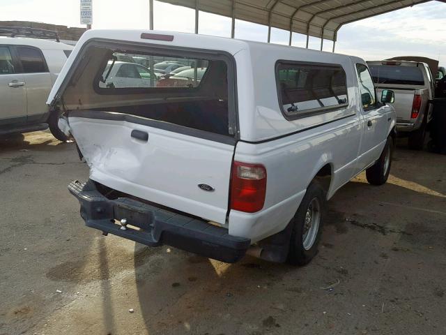 1FTYR10U45PB08850 - 2005 FORD RANGER WHITE photo 4