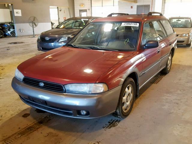 4S3BK6357S7358350 - 1995 SUBARU LEGACY L/O BURGUNDY photo 2