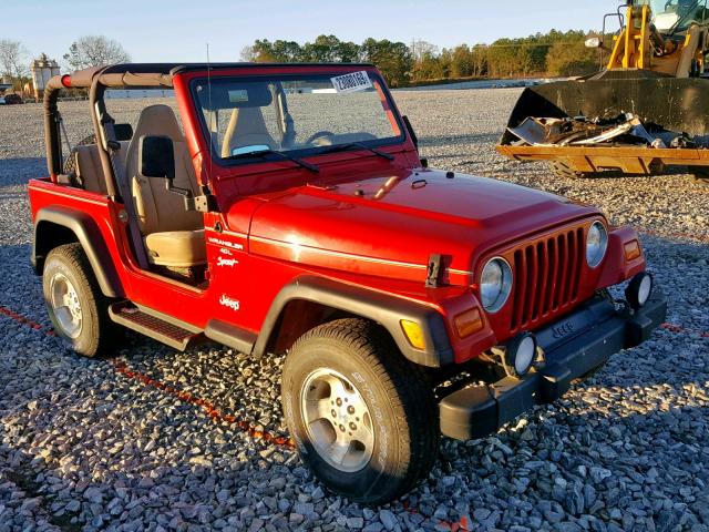 1J4FA49SX1P307200 - 2001 JEEP WRANGLER / RED photo 1