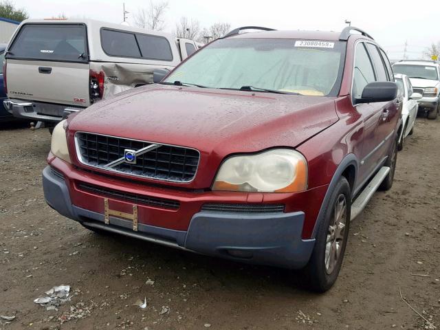 YV1CZ91H141072346 - 2004 VOLVO XC90 T6 RED photo 2