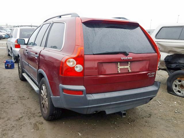 YV1CZ91H141072346 - 2004 VOLVO XC90 T6 RED photo 3