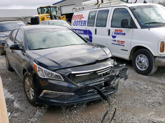 5NPE24AF6FH176072 - 2015 HYUNDAI SONATA SE BLACK photo 1