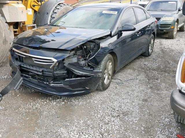 5NPE24AF6FH176072 - 2015 HYUNDAI SONATA SE BLACK photo 2