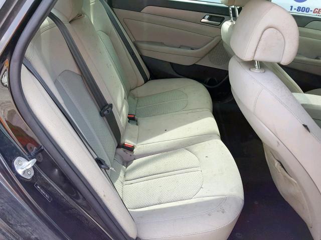 5NPE24AF6FH176072 - 2015 HYUNDAI SONATA SE BLACK photo 6