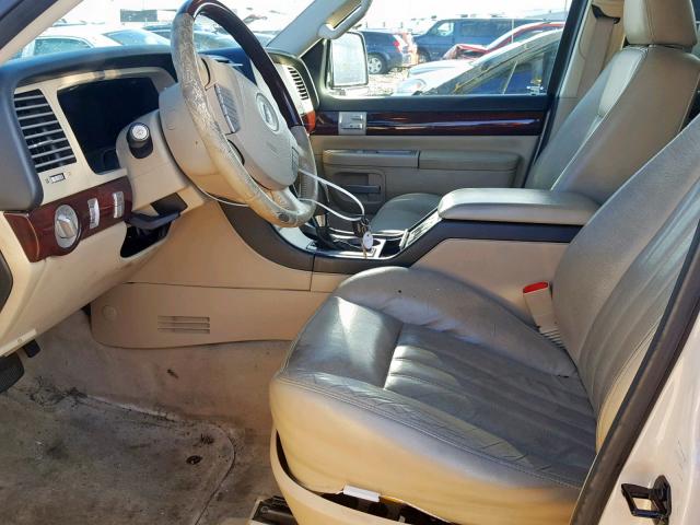 5LMEU88H85ZJ29666 - 2005 LINCOLN AVIATOR 奶油色 照片 5