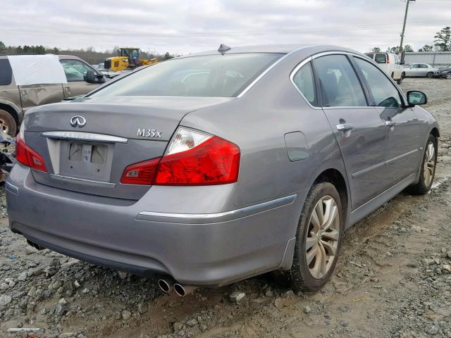 JN1CY0AR6AM960925 - 2010 INFINITI M35 BASE SILVER photo 4