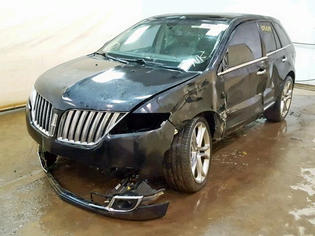 2LMDJ8JK9DBL33508 - 2013 LINCOLN MKX BLACK photo 2