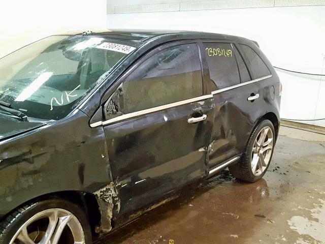 2LMDJ8JK9DBL33508 - 2013 LINCOLN MKX BLACK photo 9