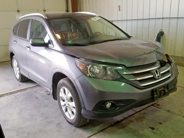 JHLRM4H70CC023059 - 2012 HONDA CR-V EXL GRAY photo 1