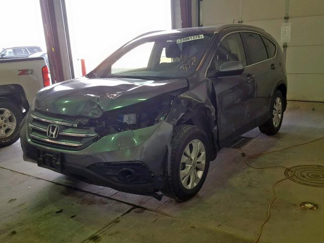 JHLRM4H70CC023059 - 2012 HONDA CR-V EXL GRAY photo 2