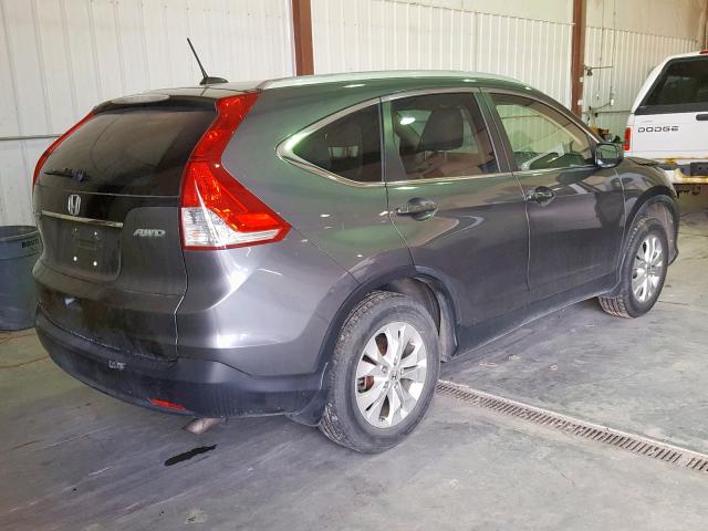 JHLRM4H70CC023059 - 2012 HONDA CR-V EXL GRAY photo 4