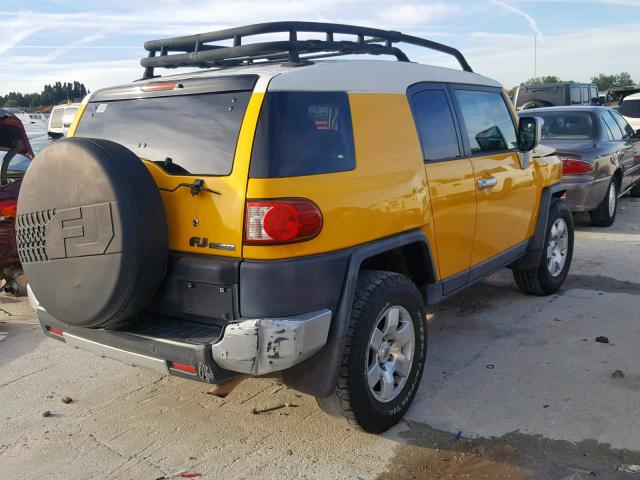 JTEZU11F48K003886 - 2008 TOYOTA FJ CRUISER YELLOW photo 4