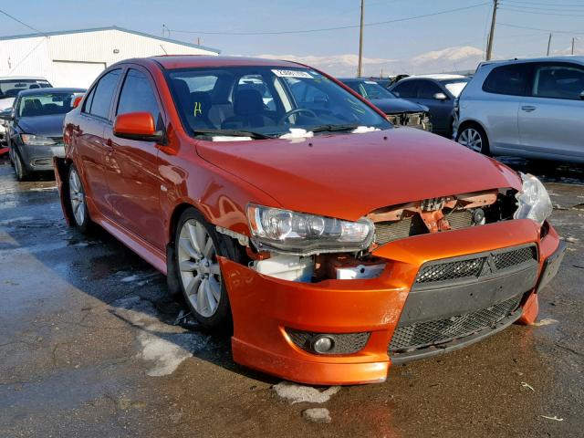 JA32U8FW6BU046174 - 2011 MITSUBISHI LANCER GTS ORANGE photo 1