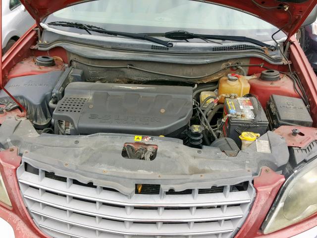 2A4GM684X6R706592 - 2006 CHRYSLER PACIFICA T RED photo 7