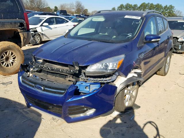 1FMCU0JX0EUE37442 - 2014 FORD ESCAPE TIT BLUE photo 2